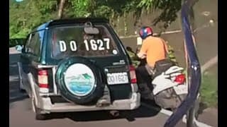 單線車道右側超車想當夾心呀!