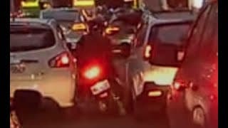路上也能玩彈珠台（2022.05.04 台中市西屯區台灣大道二段 汽機車擦撞
