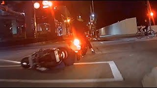 【車禍影片】 看到警察緊張往右偏？（2022.10.25 台北市中正區鄭州路